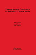 Copertina  Propagation and polarization of radiation in cosmic media