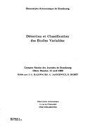 Copertina  Detection et classificatin del etoiles variables : Comptes rendus des journe'es de Strasbourg 10ème Rèunion: 21 avril 1988