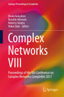 Copertina  Complex Networks VIII : Proceedings of the 8th Conference on Complex Networks CompleNet 2017
