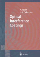 Copertina  Optical interference coatings
