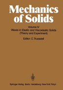 Copertina  4 : Mechanics of solid IV = Festkörpermechanik IV