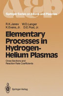 Copertina  Elementary processes in hydrogen-helium plasmas : cross sections and reaction rate coefficients