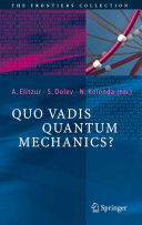 Copertina  Quo vadis quantum mechanics?