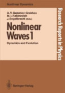 Copertina  1: Dynamics and evolution