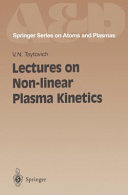 Copertina  Lecture on non linear plasma kinetics