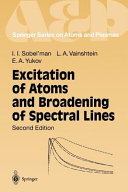 Copertina  Excitation of atoms and broadening of spectral lines