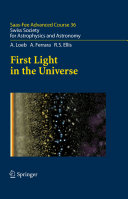 Copertina  First light in the Universe