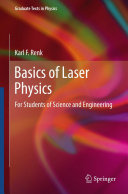 Copertina  Basics of Laser Physics : For Students of Science and Engineering