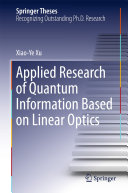 Copertina  Applied Research of Quantum Information Based on Linear Optics