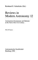 Copertina  Astronomical instruments and methods at the turn of the 21. century