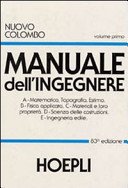 Copertina  Manuale dell'ingegnere : nuovo colombo