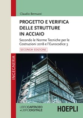 Copertina  Progetto e verifica delle strutture in acciaio : secondo le Norme Tecniche per le Costruzioni 2018 e l'Eurocodice 3