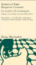 Copertina  La verità e la menzogna : dialogo sulla fondazione morale della polica