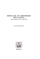 Copertina  Spinoza nel 350° anniversaario della nascita = Proceedings of the first italian international congres on Spinoza : atti del congresso (Urbino 4-8 ottobre 1982)