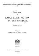 Copertina  LARGE-SCALE motion in the universe : study week, November 9-14, 1987