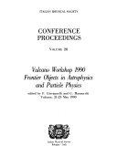Copertina  Vulcano workshop 1990 : frontier objects in astrophysics and particle physics : Vulcano, 21-25 maggio 1990