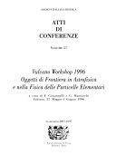 Copertina  Vulcano workshop 1996 : frontier objects in astrophysics and particle physics, Vulcano, 27 May-June 1 1996