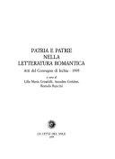 Copertina  Patria e patrie nella letteratura romantica : atti del convegno di Ischia - 1995