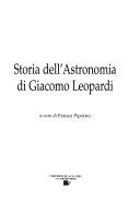 Copertina  Storia dell'astronomia di Giacomo Leopardi