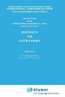 Copertina  Reports on astronomy