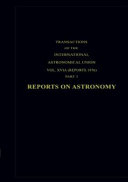 Copertina  Reports on astronomy
