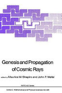 Copertina  Genesis and propagation of cosmic rays