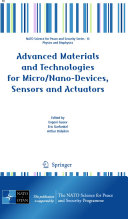 Copertina  Advanced Materials and Technologies for Micro /Nano-Devices, Sensors and Actuators