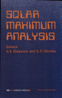 Copertina  Solar maximum analysis : proceedings of the International Workshop held in Irkutsk, USSR, 17-24 June, 1985