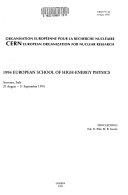 Copertina  1994 European school of high-energy physics : Sorrento, Italy, 29 August - 11 September 1994 : proceedings