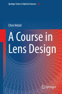 Copertina  A Course in Lens Design