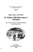 Copertina  St. Gellert's Hill observatory's chronicle