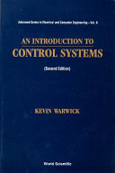 Copertina  An introduction to control systems