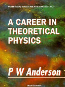 Copertina  A career in theoretical physics