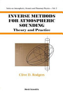 Copertina  Inverse methods for atmospheric sounding : theory and practice