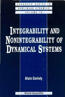 Copertina  Integrability or nonintegrability of dynamical systems