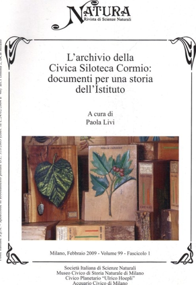 Copertina  L'archivio della Civica Siloteca Cormio : documenti per una storia dell'Istituto