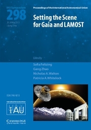 Copertina  Setting the scene for Gaia and LAMOST : the current and next generations of surveys and models : proceedings of the 298. symposium of the International Astronomical Union held in Lijiang, China, May 20-24, 2013