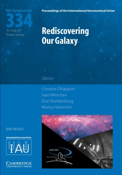 Copertina  Rediscovering our galaxy : proceedings of the 334. symposium of the International Astronomical Union held in Potsdam, Germany, July 10-14, 2017
