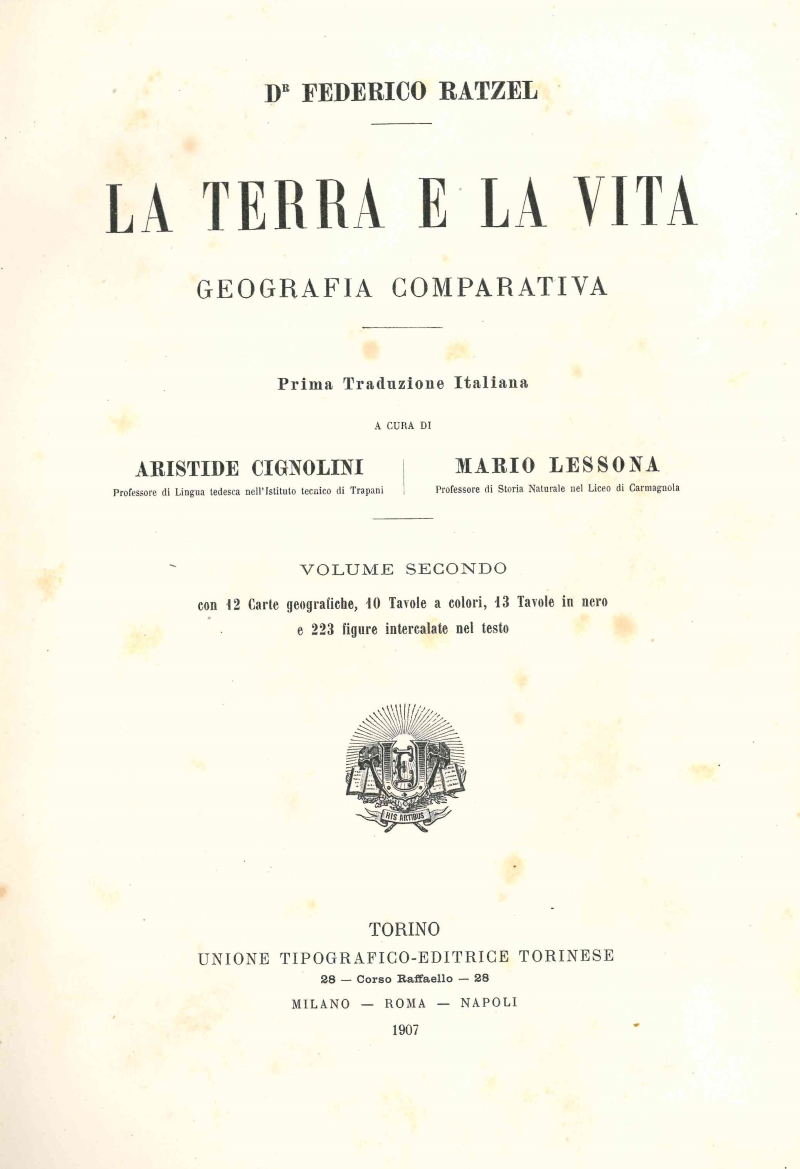 Copertina  {La terra e la vita : geografia comparativa} Vol. 2