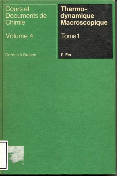 Copertina  1 : Systèmes fermés