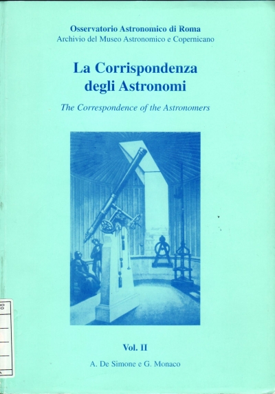 Copertina  Vol. 2: G. B. Donati, P. Tacchini, A. Wolynski, A. Di Legge, E. Millosevich